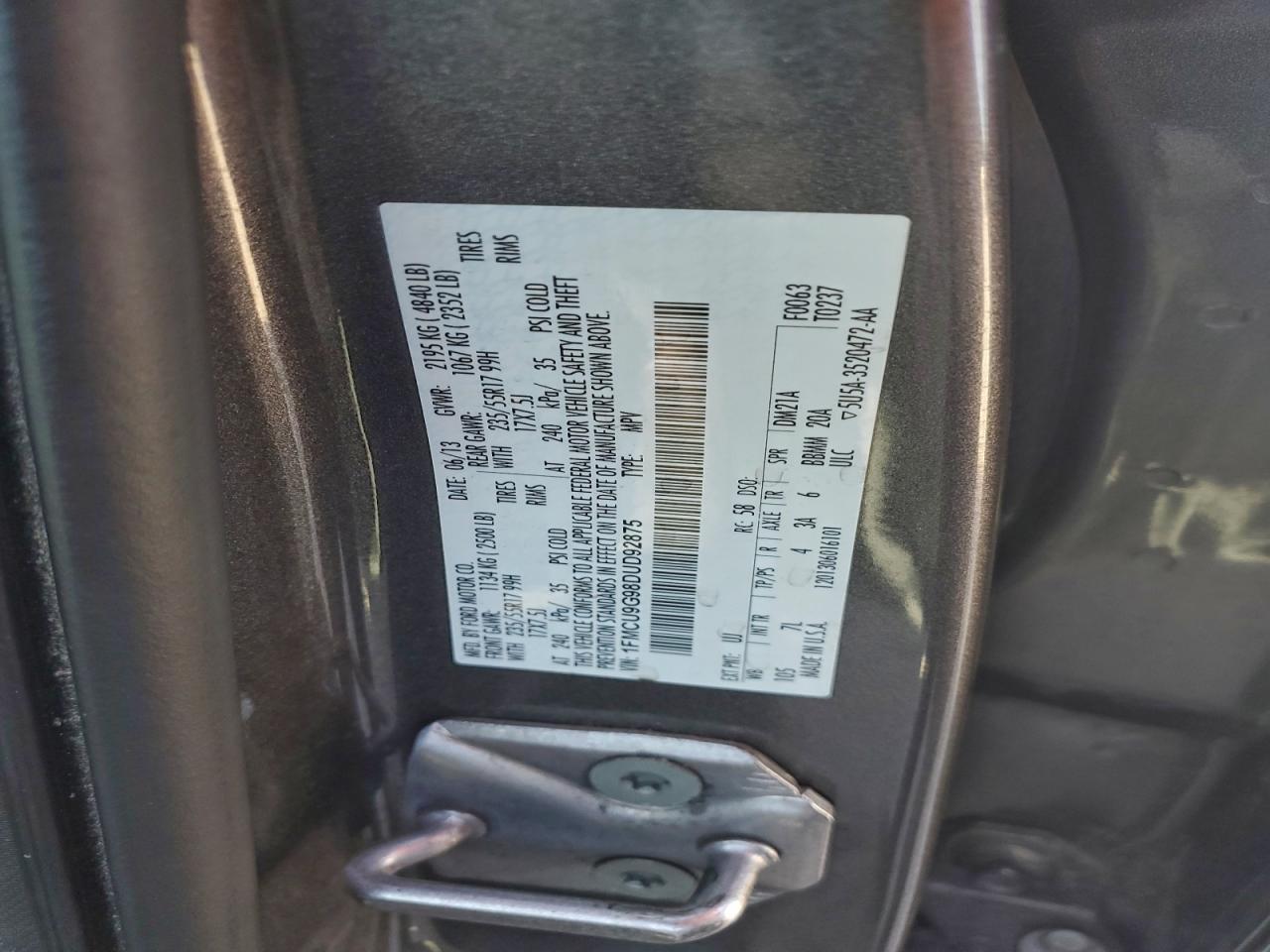 2013 FORD ESCAPE SE photo 12