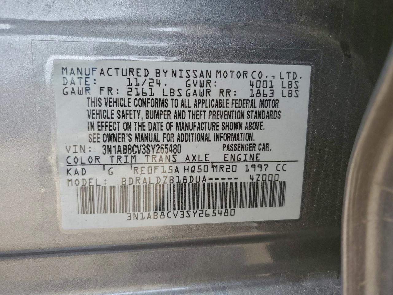 2025 NISSAN SENTRA SV photo 34