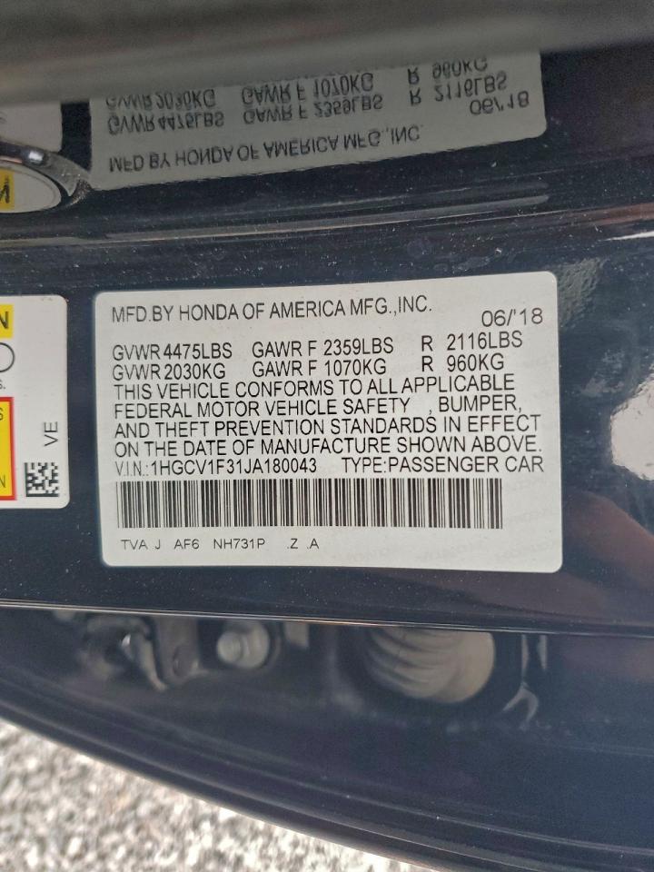 2018 HONDA ACCORD SPORT photo 49