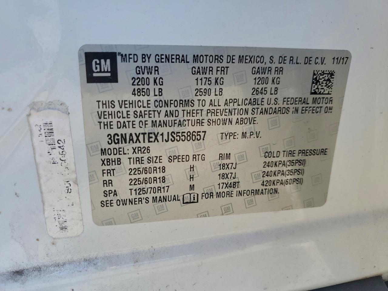 2018 CHEVROLET EQUINOX LT photo 13