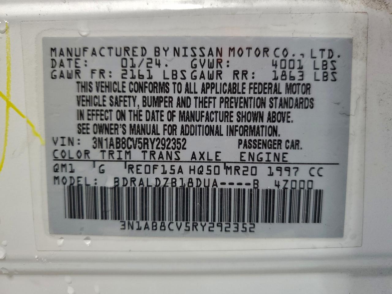 2024 NISSAN SENTRA SV photo 25