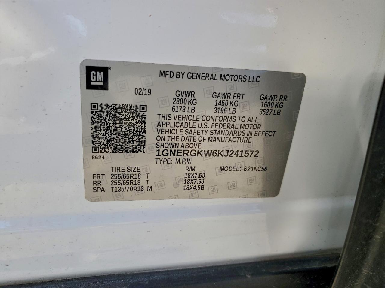 2019 CHEVROLET TRAVERSE LT photo 25