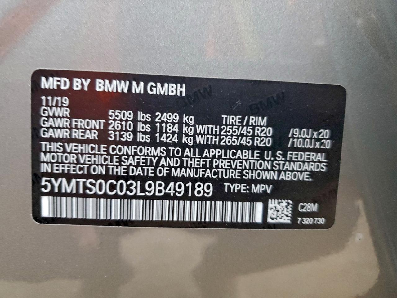 2020 BMW X3 M COMPETITION photo 23