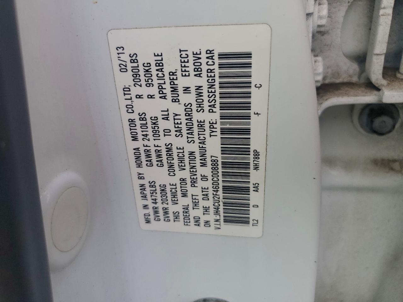 2013 ACURA TSX photo 12
