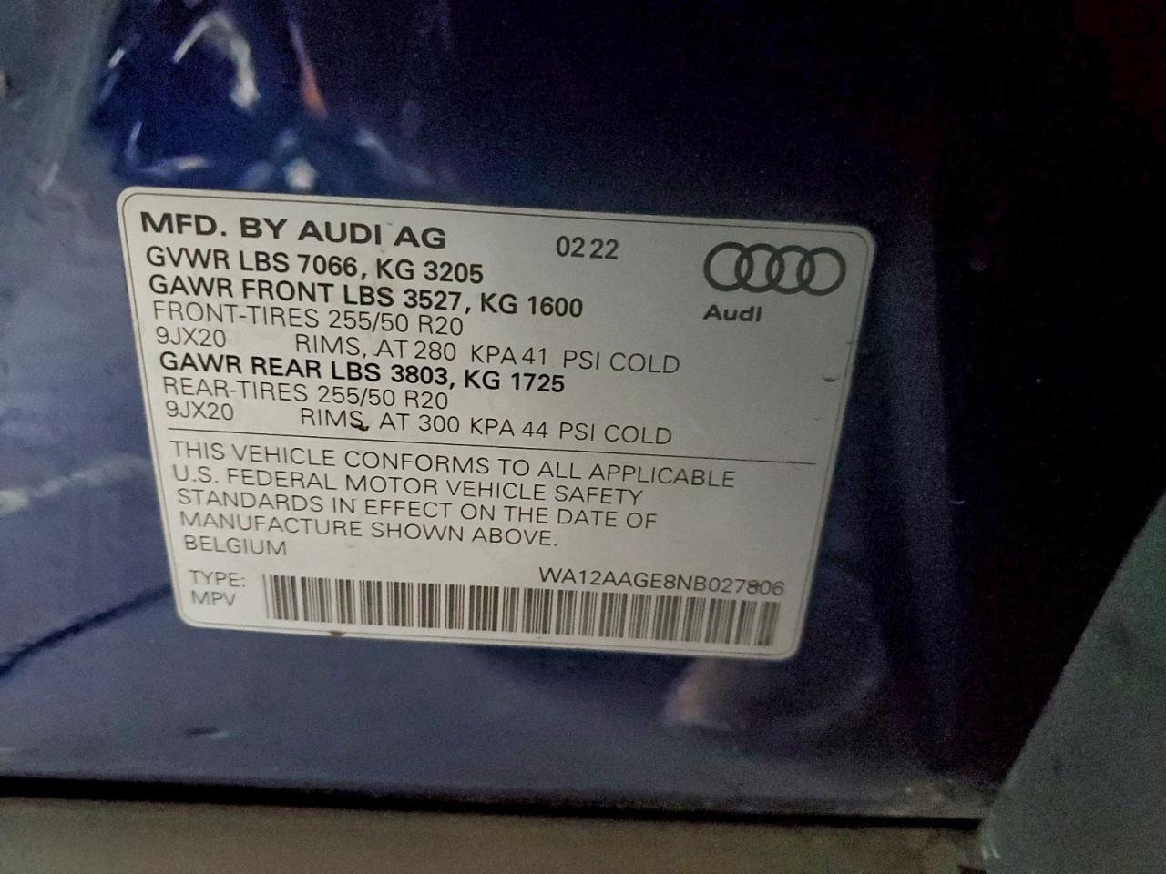 2022 AUDI E-TRON SPORTBACK PREMIUM PLUS photo 25