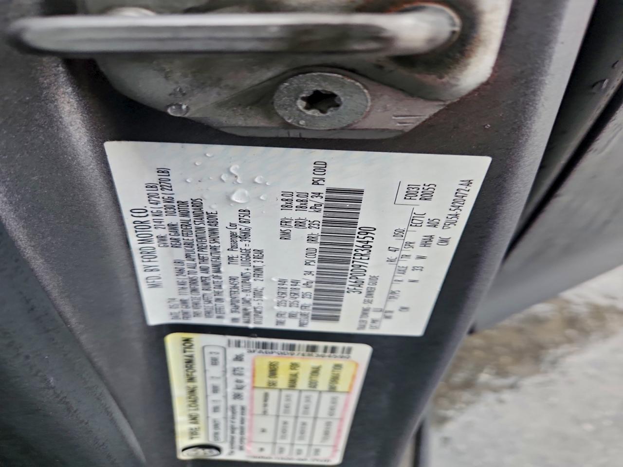 2014 FORD FUSION TITANIUM photo 12