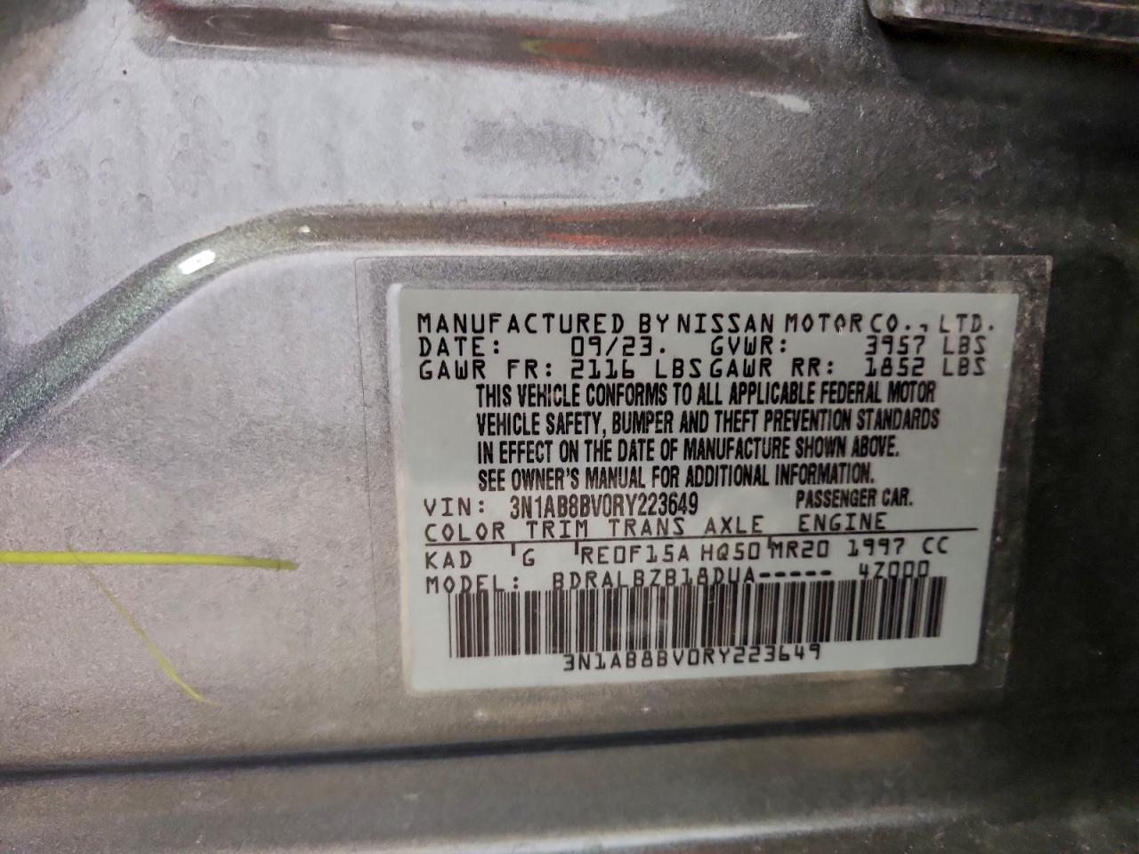 2024 NISSAN SENTRA S photo 13