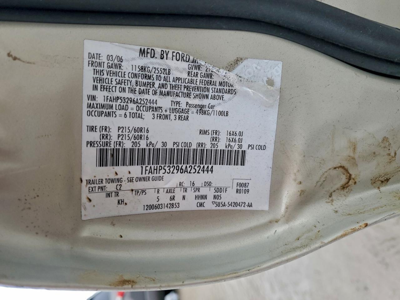 2006 FORD TAURUS SE photo 34