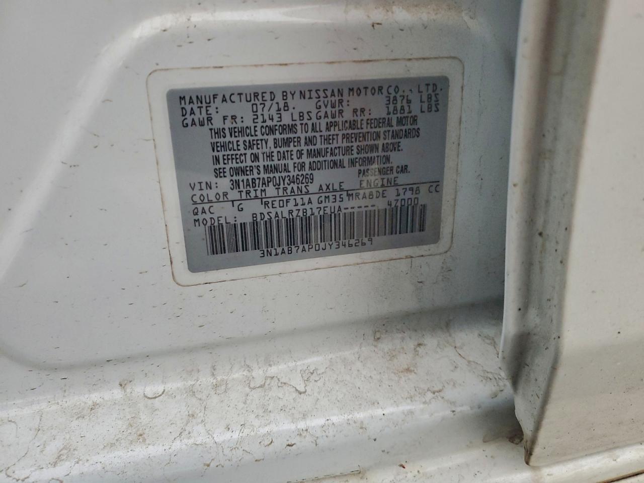2018 NISSAN SENTRA S photo 23