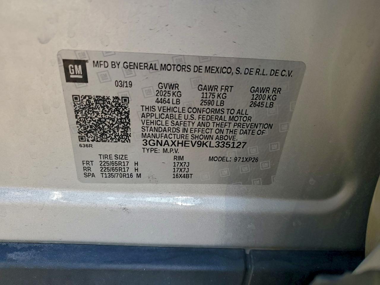 2019 CHEVROLET EQUINOX LS photo 25