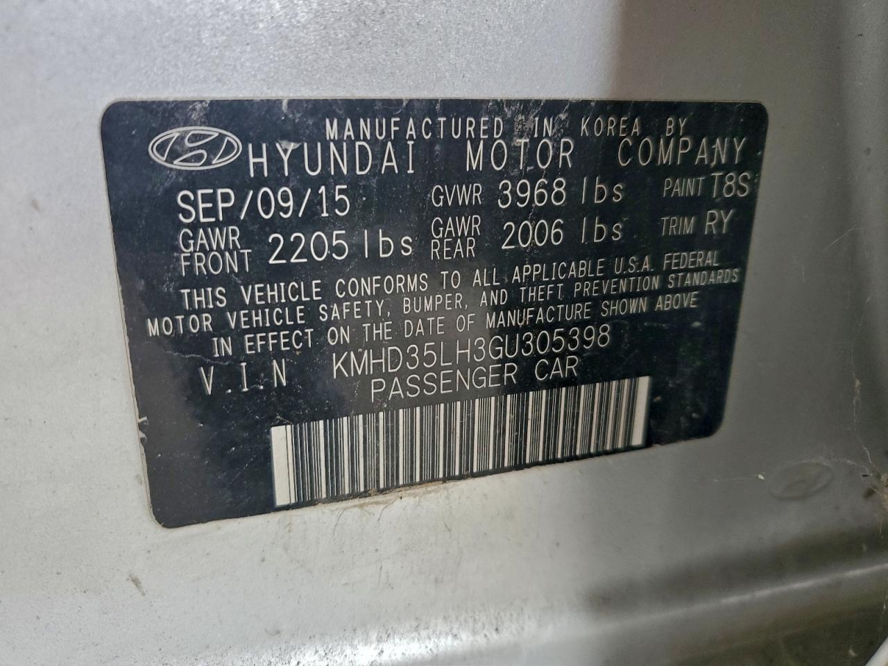 2016 HYUNDAI ELANTRA GT photo 23