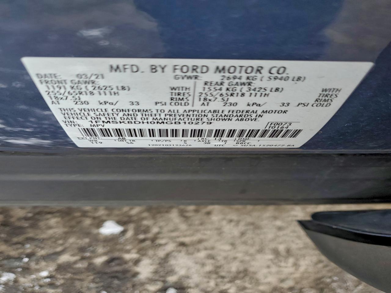2021 FORD EXPLORER XLT photo 13