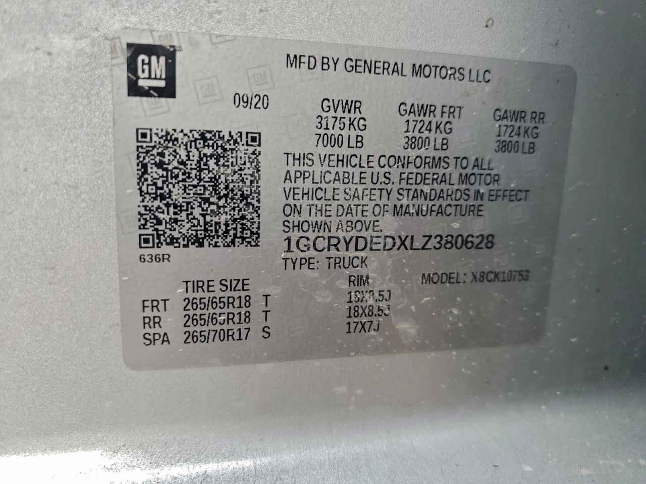 2020 CHEVROLET SILVERADO K1500 LT photo 12
