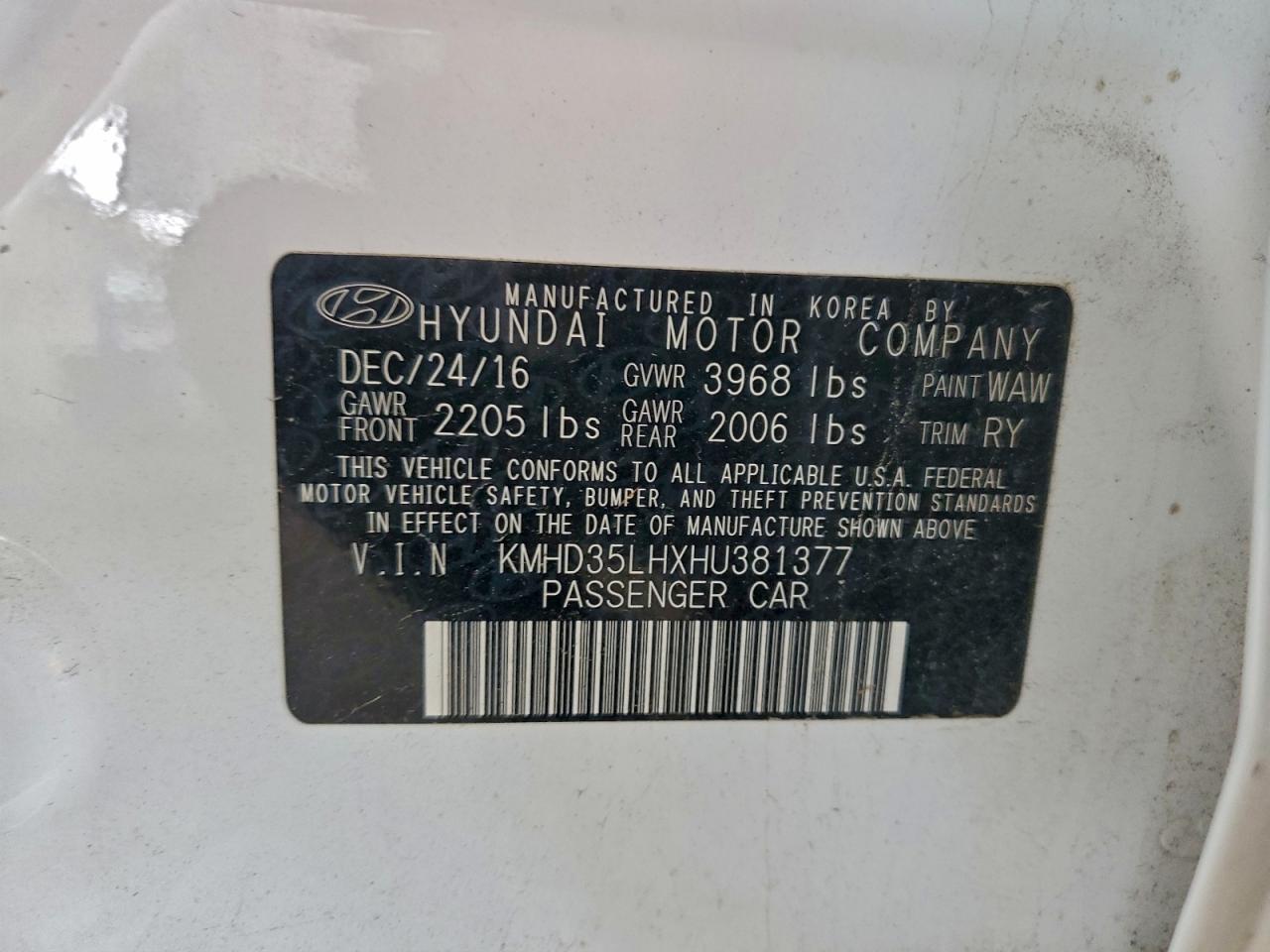2017 HYUNDAI ELANTRA GT photo 12
