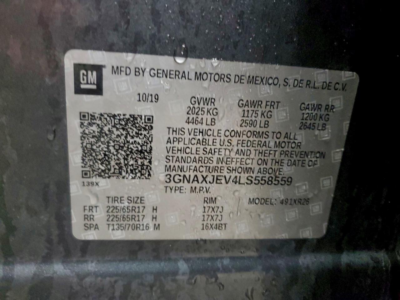 2020 CHEVROLET EQUINOX LT photo 14