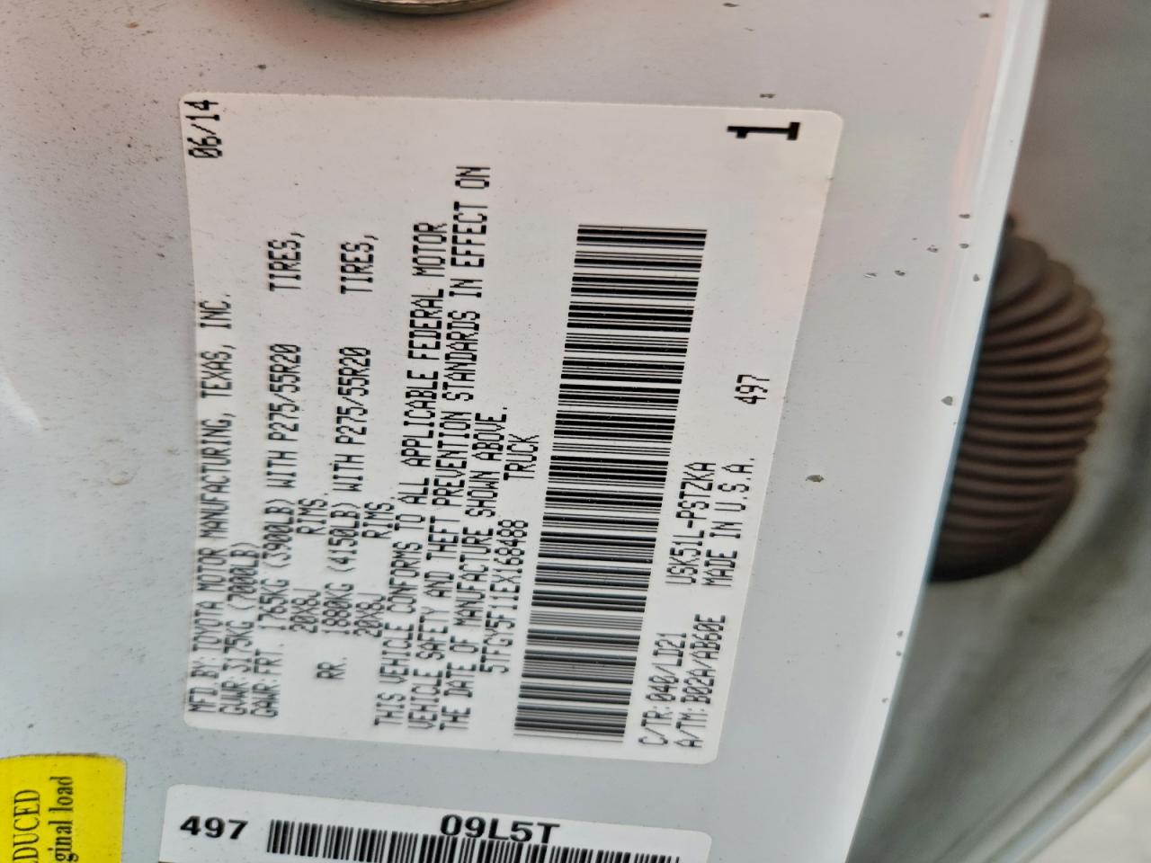 2014 TOYOTA TUNDRA CREWMAX PLATINUM photo 34