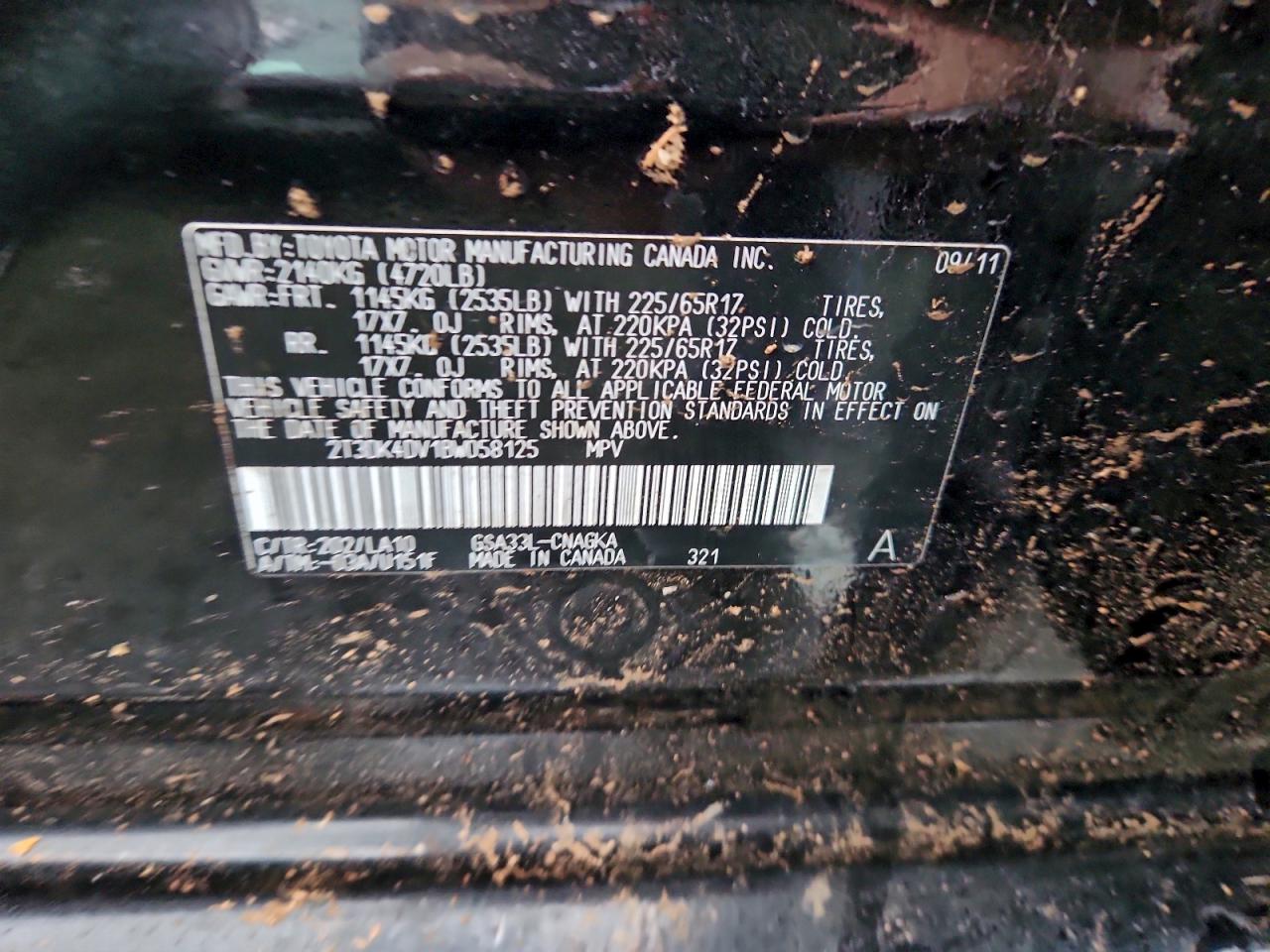 2011 TOYOTA RAV4 LIMITED photo 13