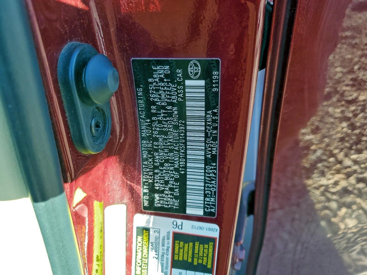 2015 TOYOTA CAMRY HYBRID photo 45