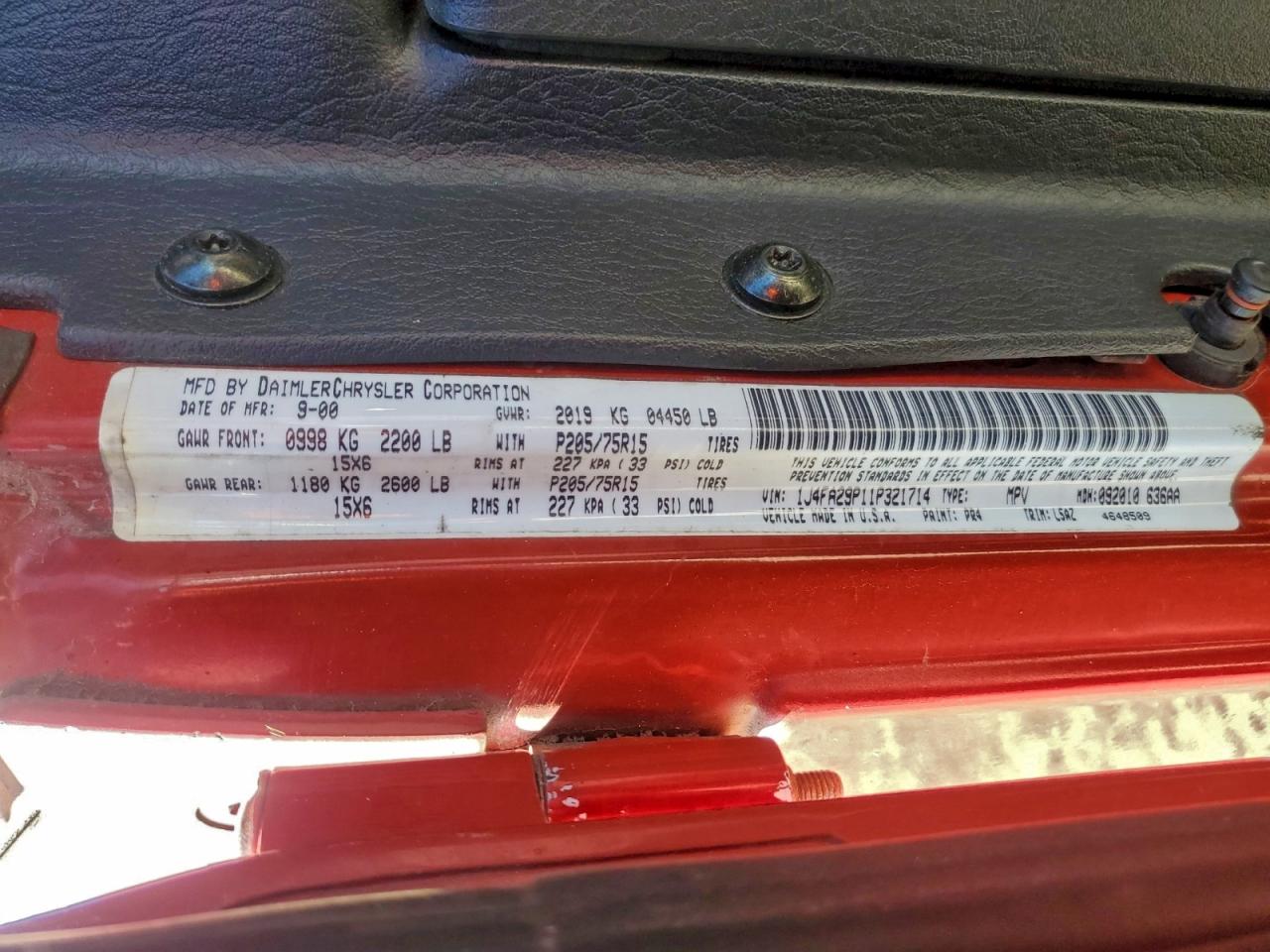 2001 JEEP WRANGLER / TJ SE photo 25