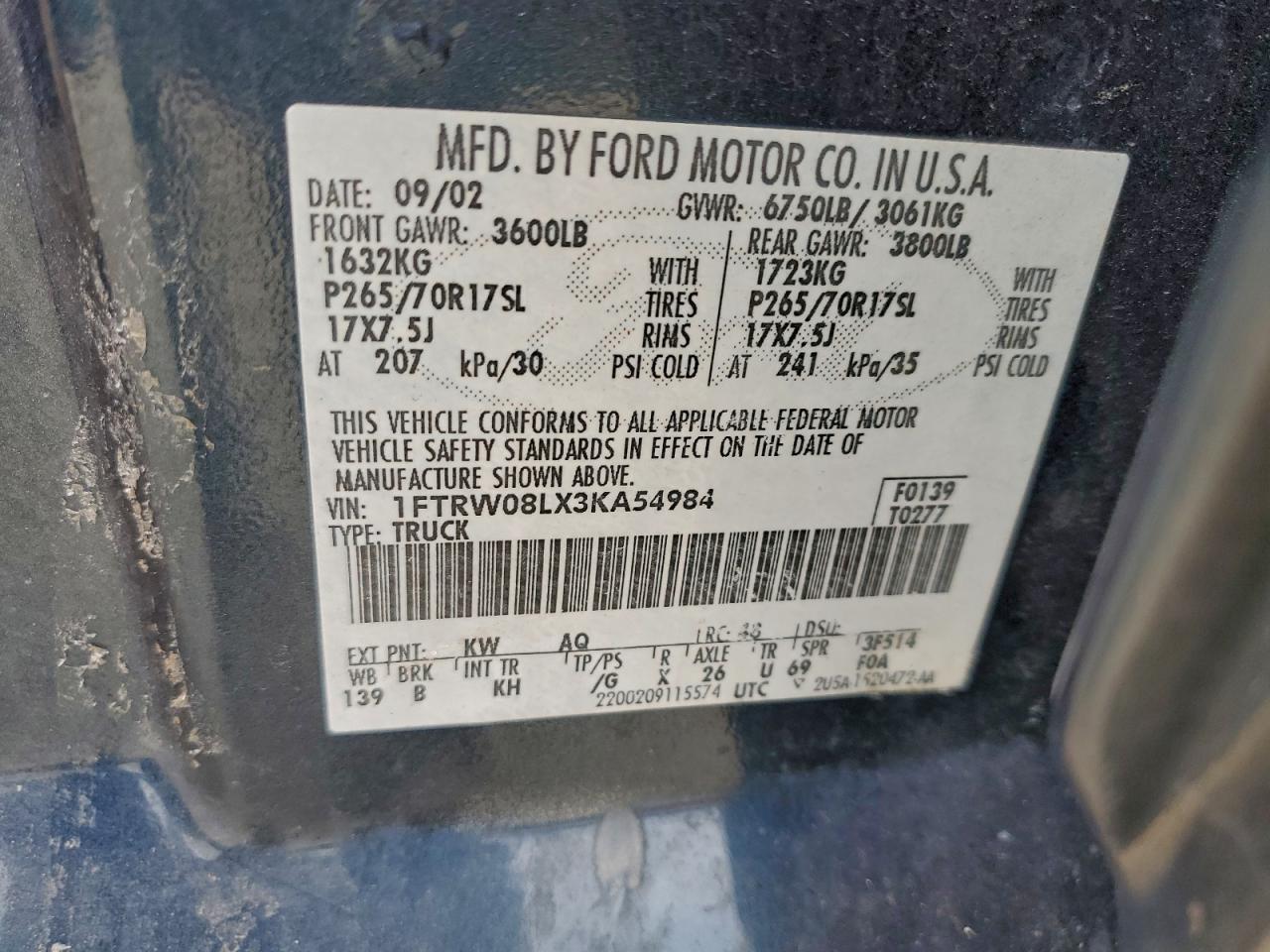 2003 FORD F150 SUPERCREW photo 25