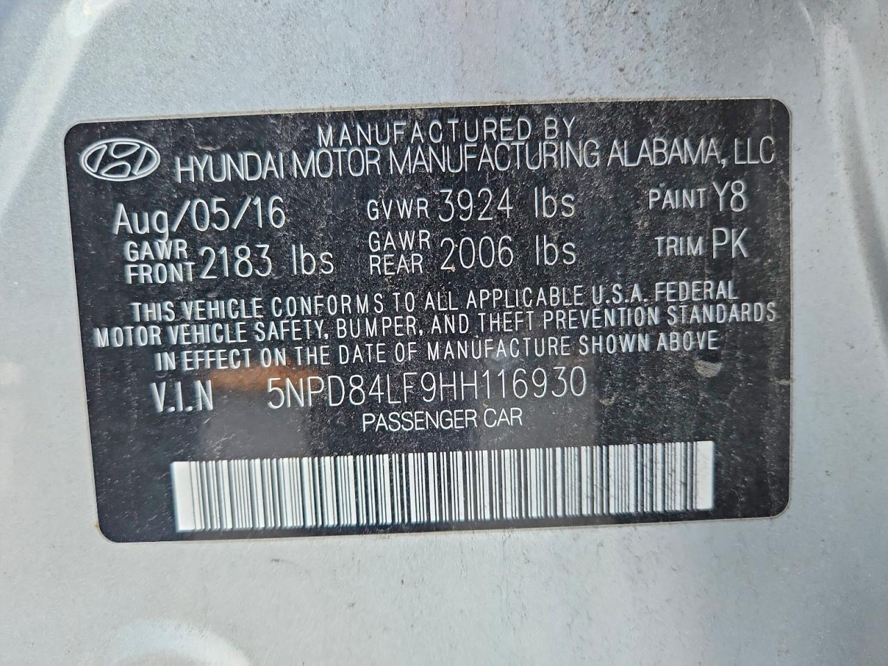 2017 HYUNDAI ELANTRA SE photo 23