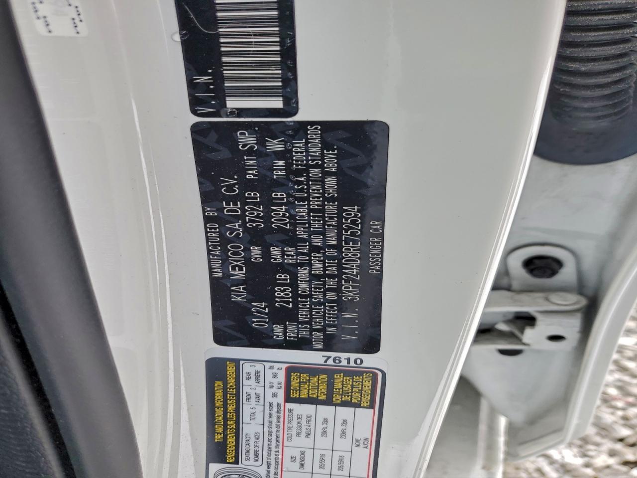 2024 KIA FORTE LX photo 34