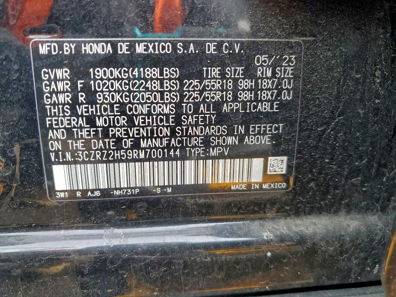 2024 HONDA HR-V SPORT photo 25