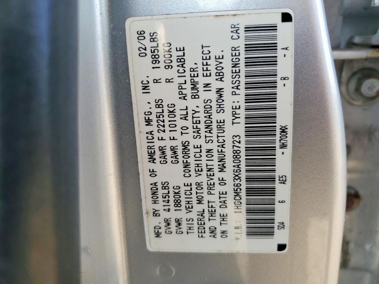 2006 HONDA ACCORD SE photo 23