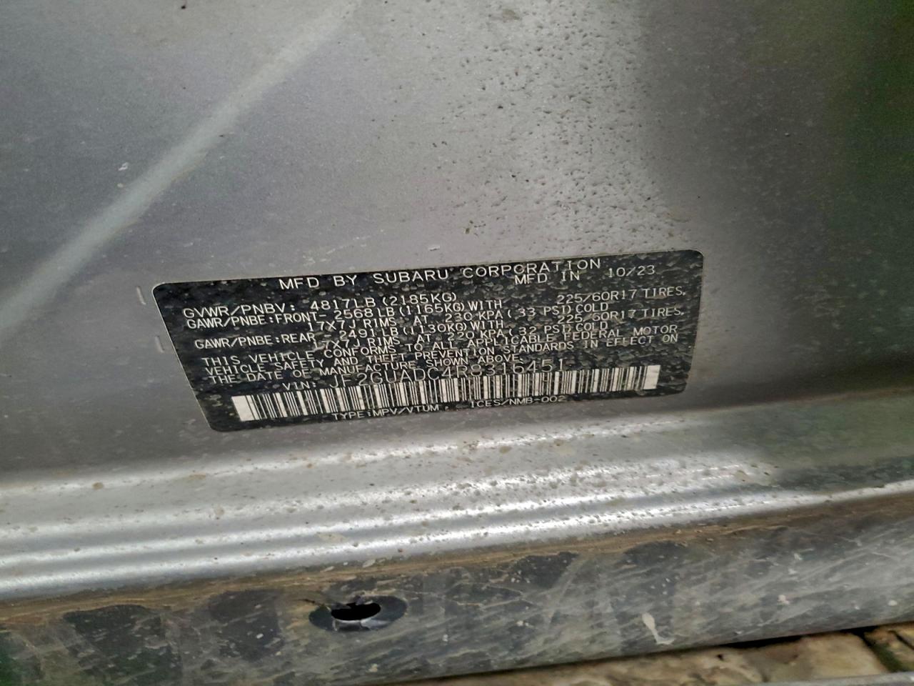 2024 SUBARU CROSSTREK PREMIUM photo 49