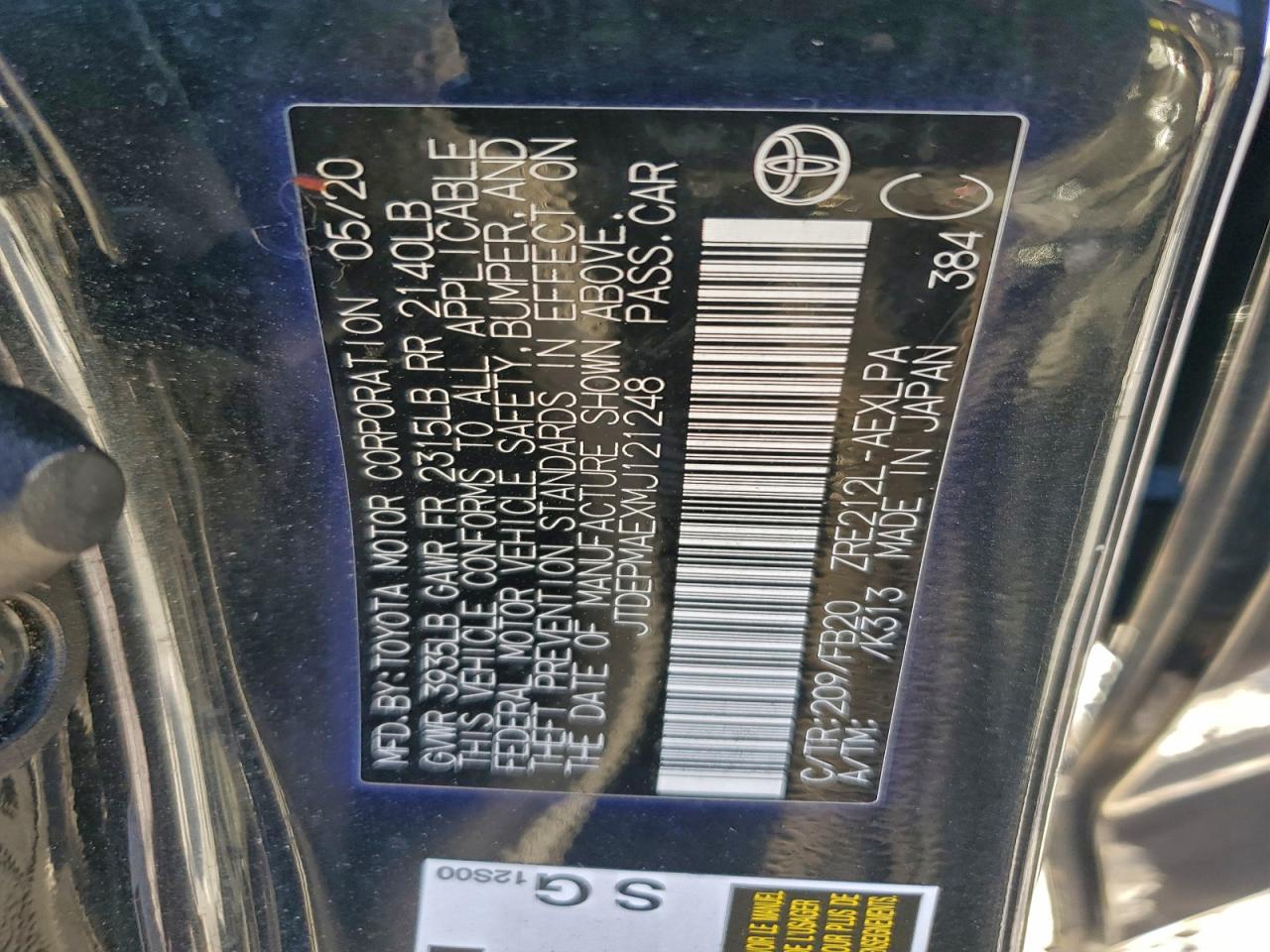 2021 TOYOTA COROLLA LE photo 25