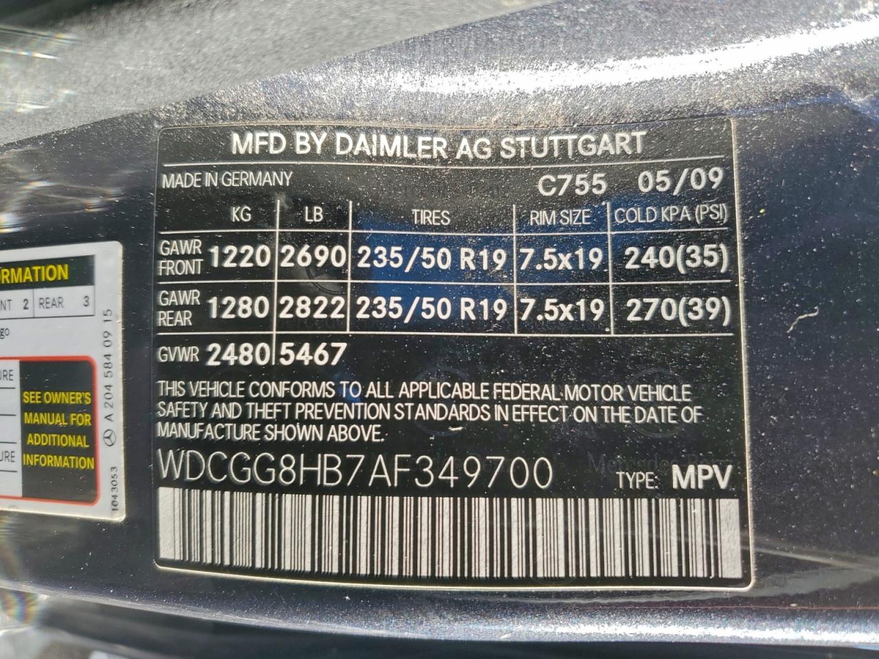 2010 MERCEDES-BENZ GLK 350 4MATIC photo 13