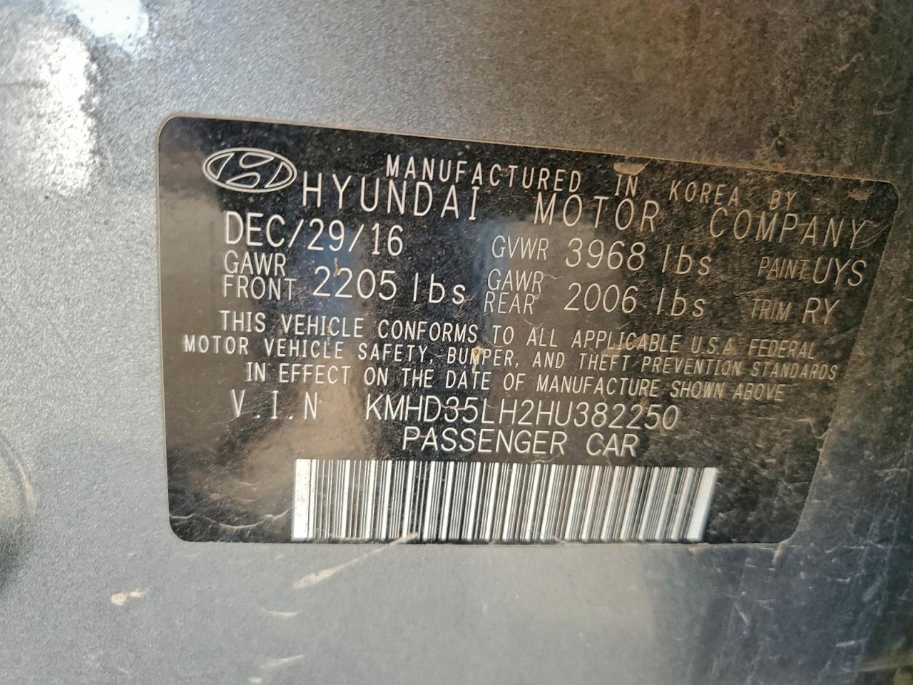 2017 HYUNDAI ELANTRA GT photo 23