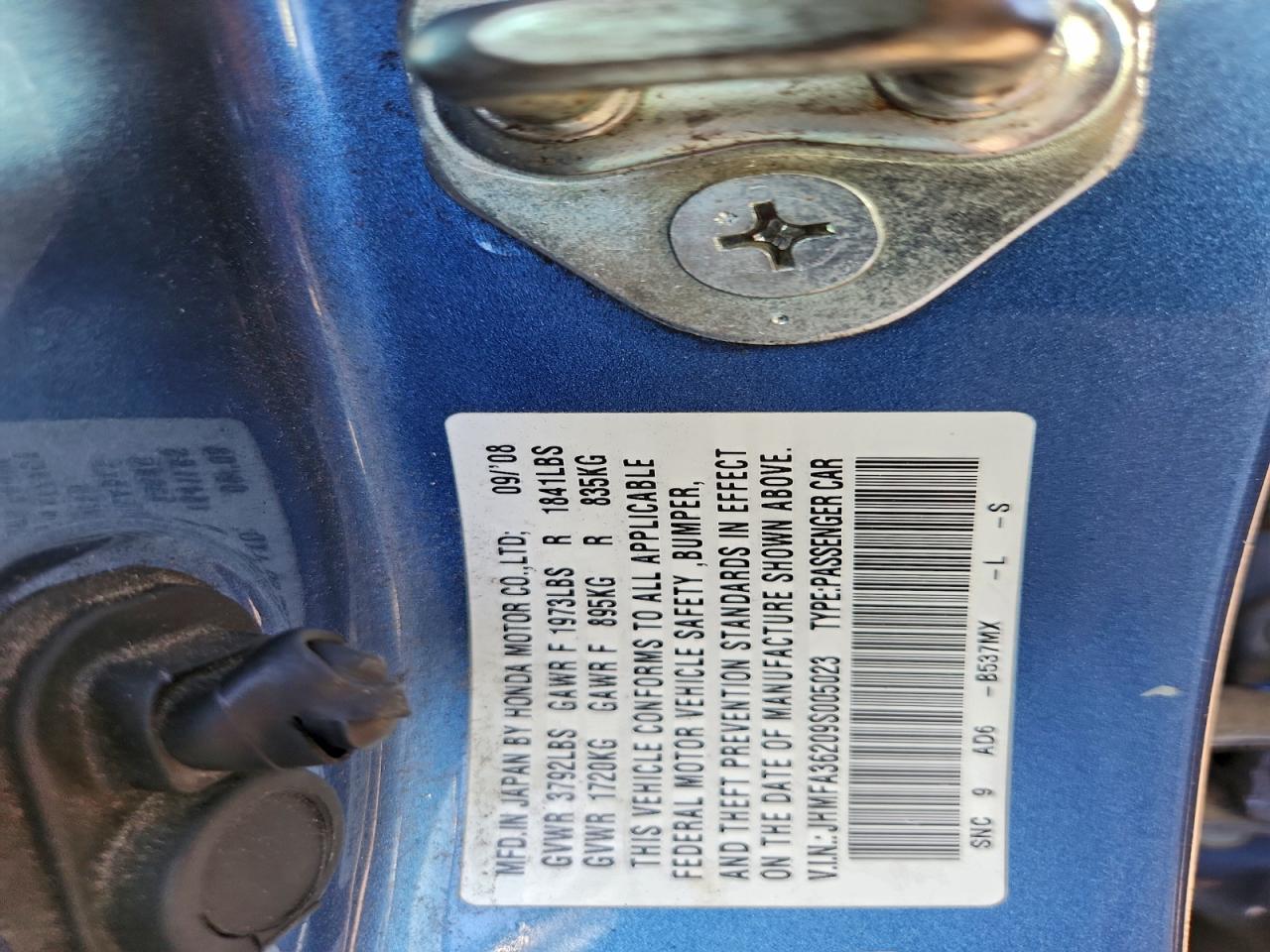 2009 HONDA CIVIC HYBRID photo 12