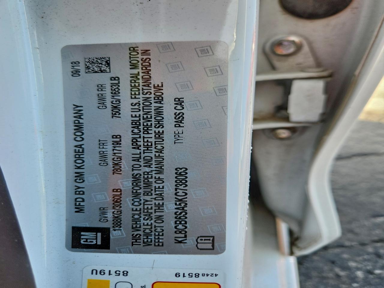 2019 CHEVROLET SPARK LS photo 13