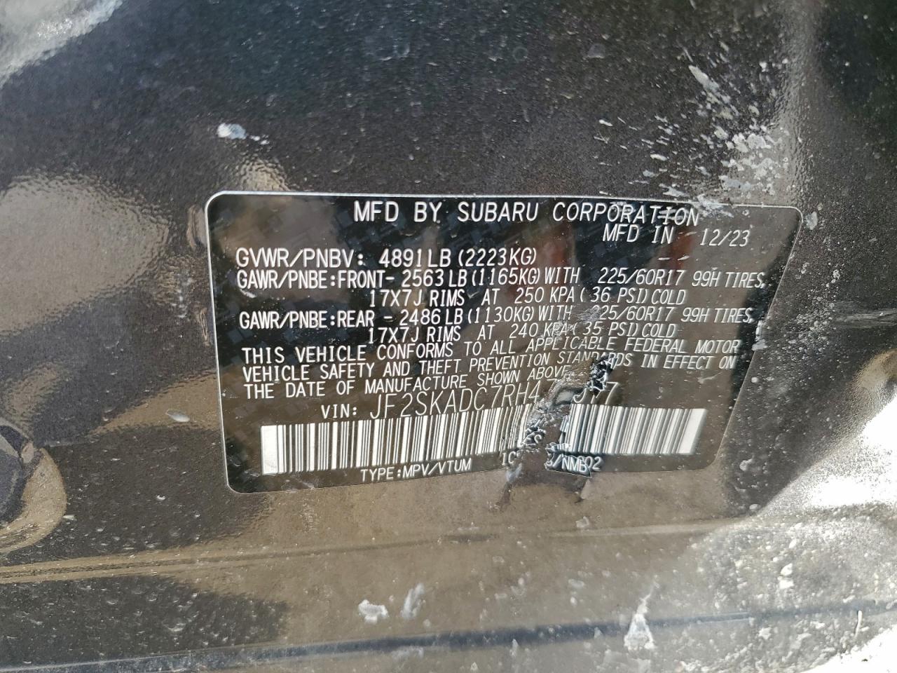 2024 SUBARU FORESTER PREMIUM photo 13