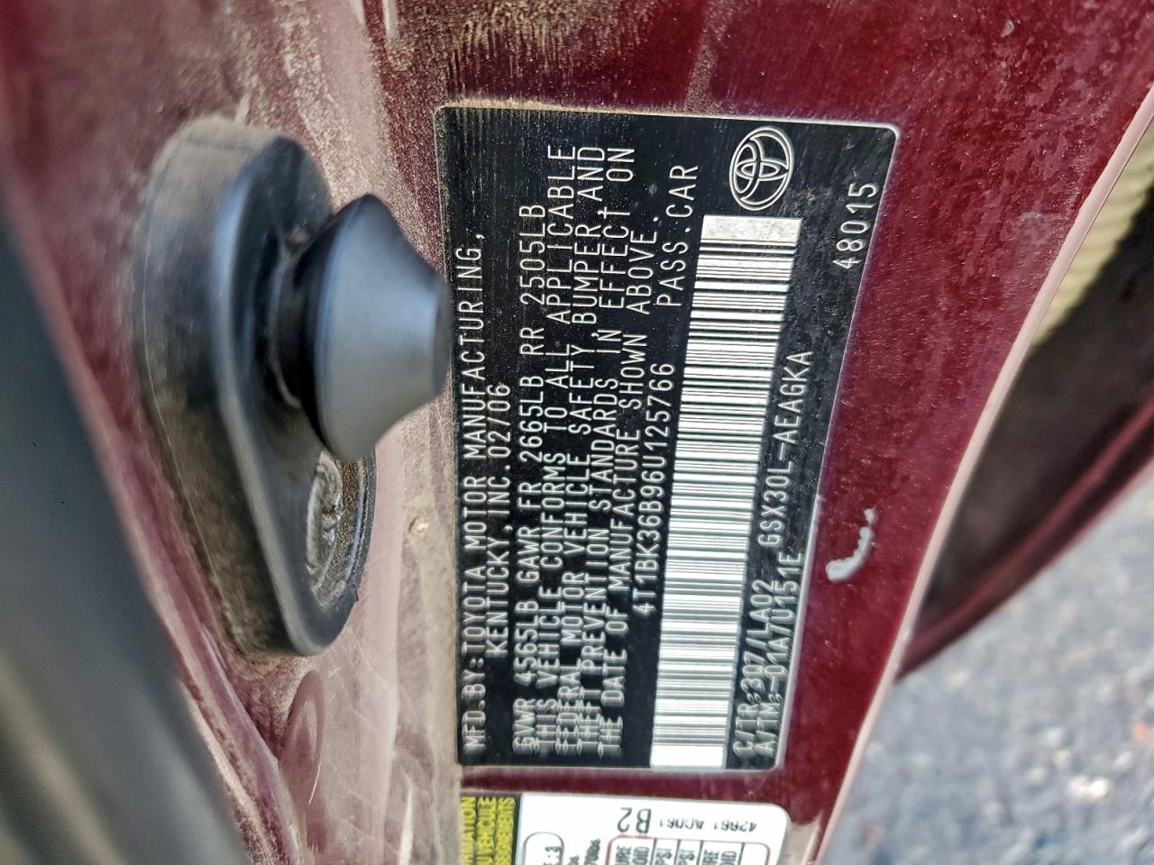 2006 TOYOTA AVALON XL photo 12