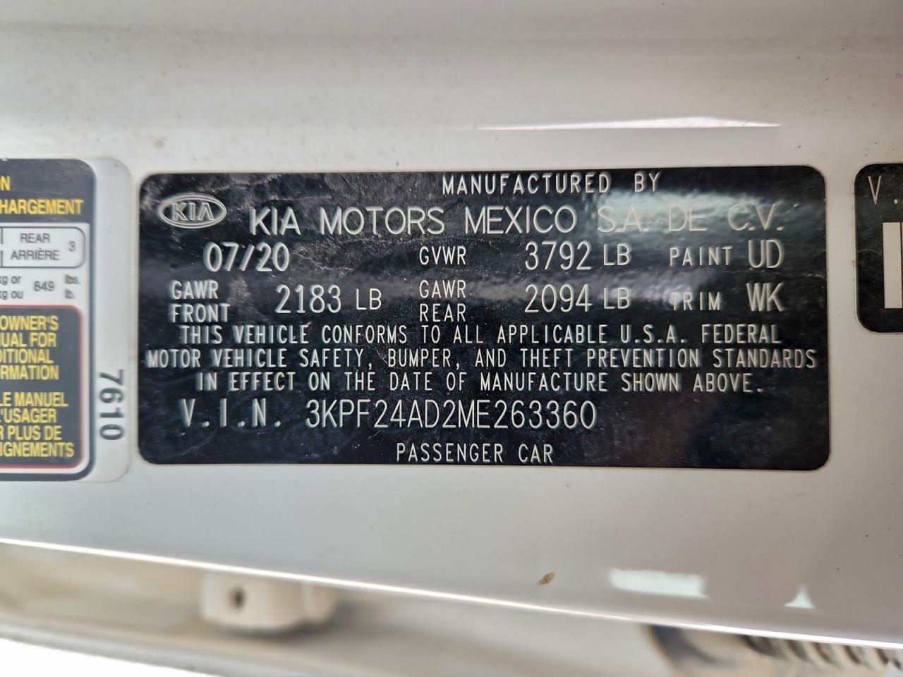 2021 KIA FORTE FE photo 34
