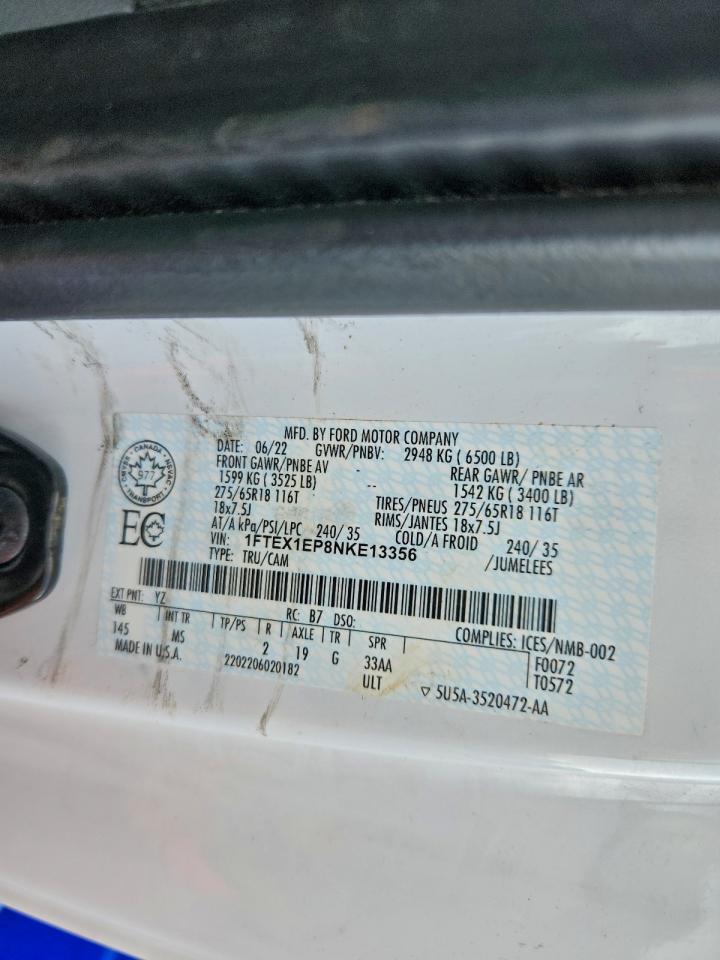 2022 FORD F150 SUPER CAB photo 12