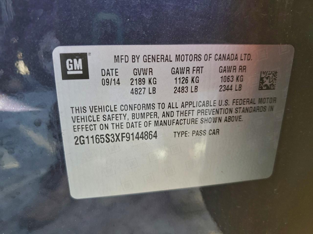 2015 CHEVROLET IMPALA LTZ photo 37