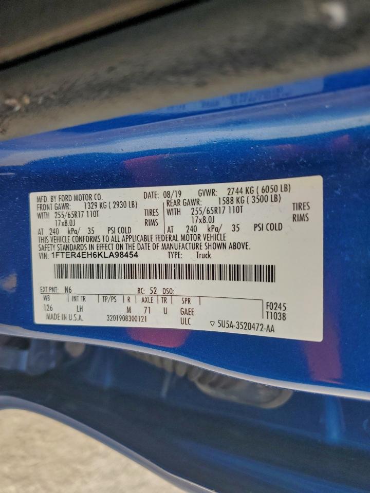 2019 FORD RANGER XL photo 12