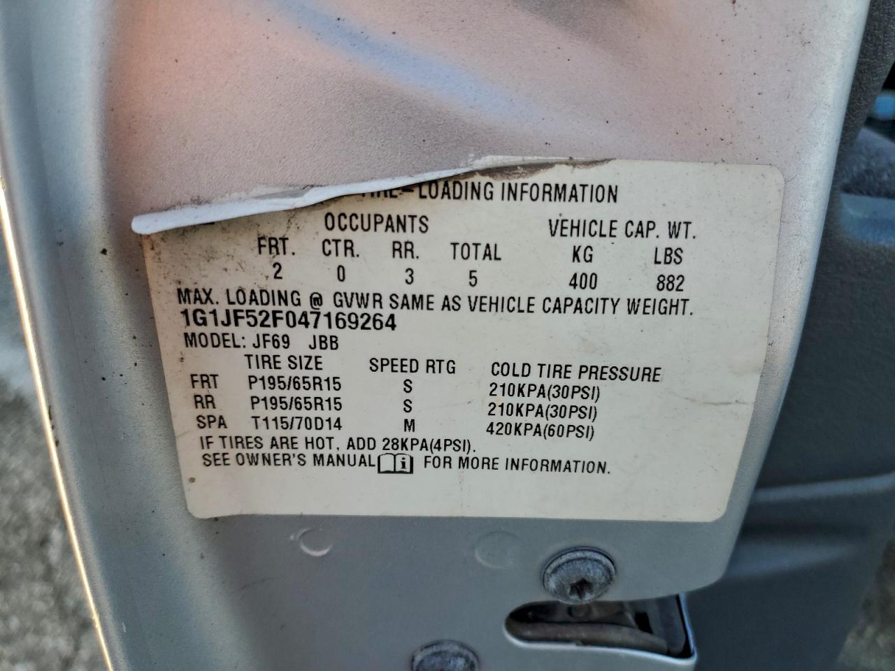 2004 CHEVROLET CAVALIER LS photo 12