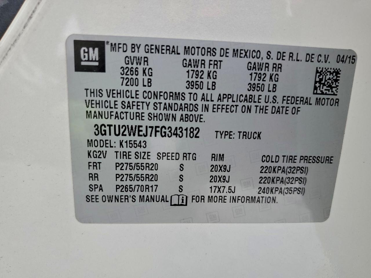 2015 GMC SIERRA K1500 DENALI photo 12