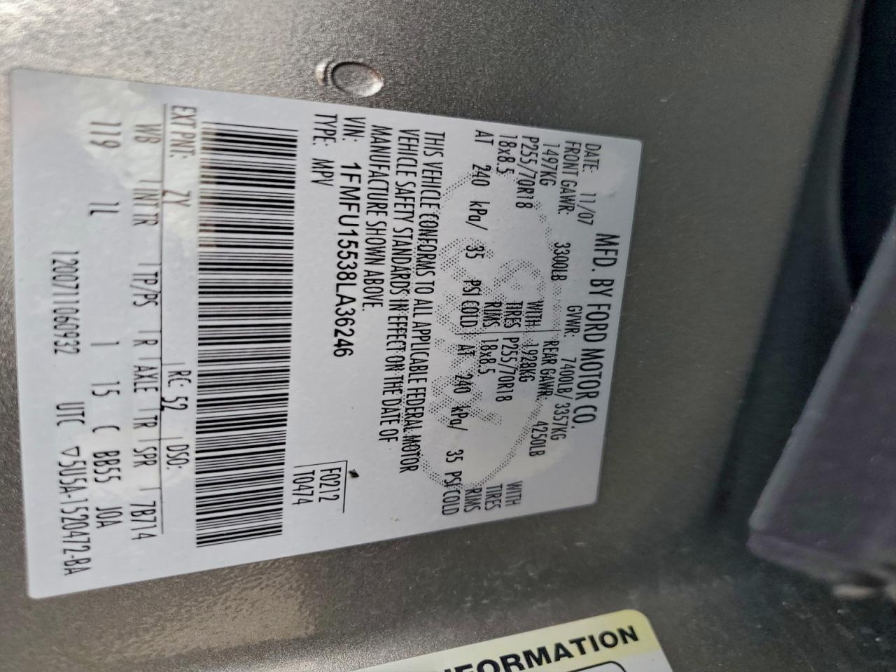 2008 FORD EXPEDITION XLT photo 13