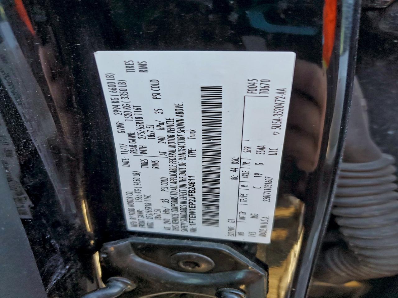 2018 FORD F150 SUPERCREW photo 12