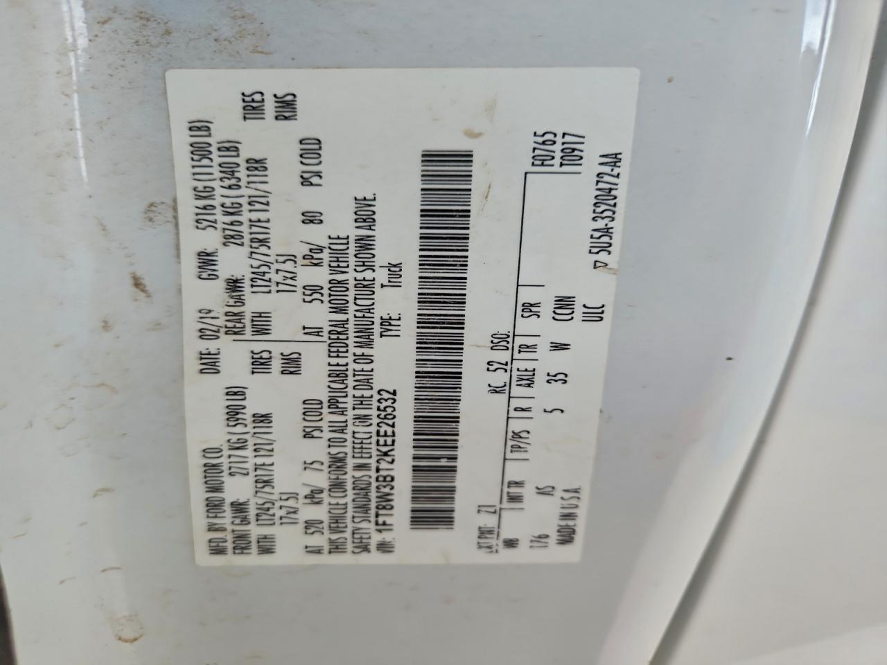 2019 FORD F350 SUPER DUTY UTILITY / SERVICE TRUCK photo 12
