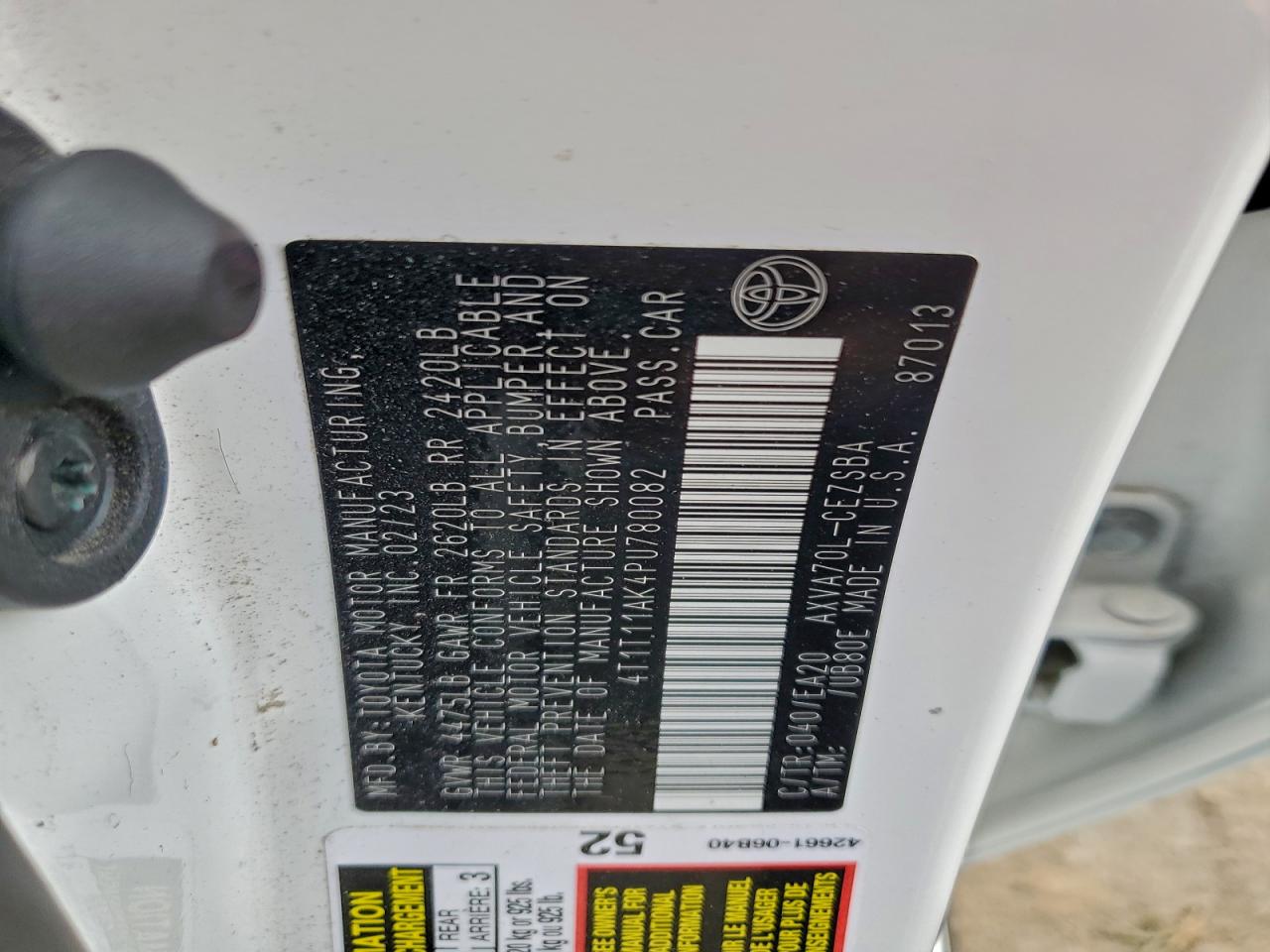 2023 TOYOTA CAMRY SE NIGHT SHADE photo 25