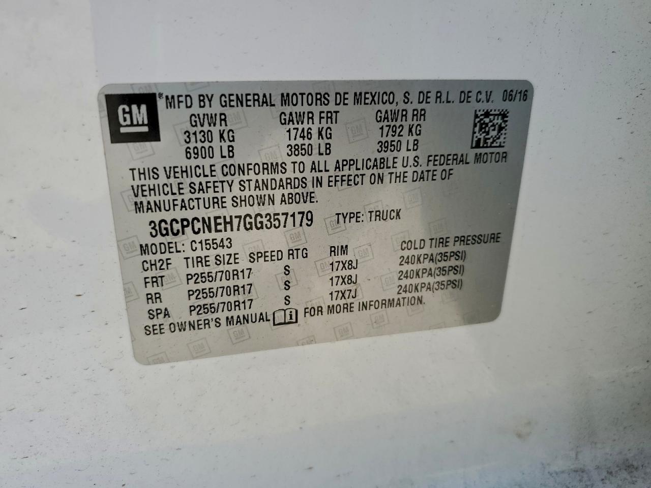 2016 CHEVROLET SILVERADO C1500 photo 12