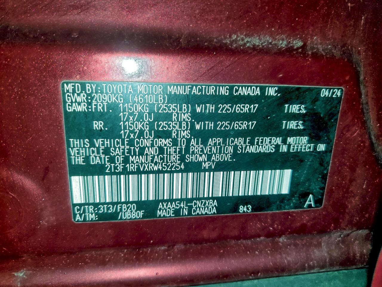 2024 TOYOTA RAV4 LE photo 27