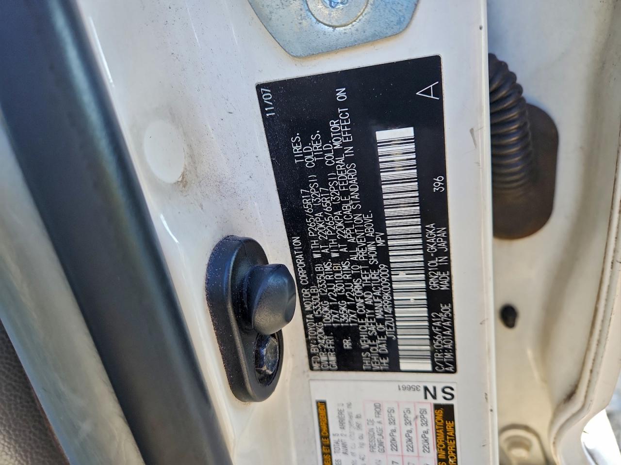 2008 TOYOTA 4RUNNER SR5 photo 13
