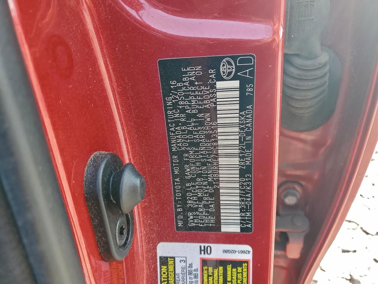 2017 TOYOTA COROLLA L photo 37